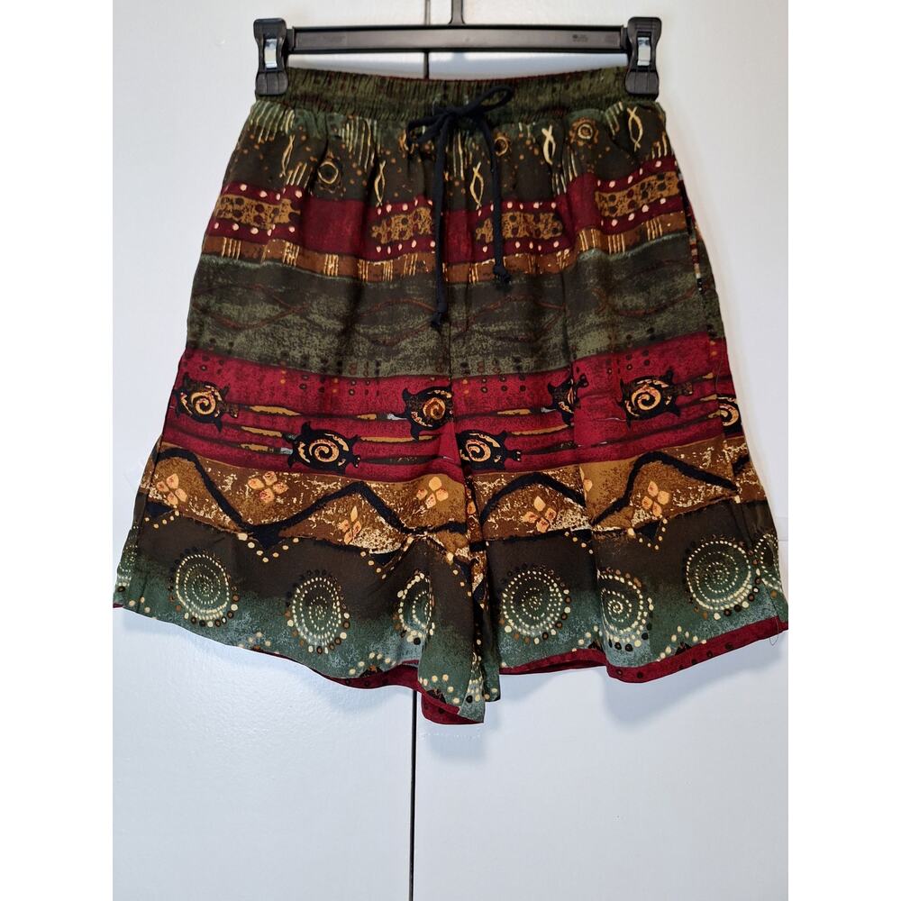Caliche Vintage Tribal High Waisted Shorts Womens Small